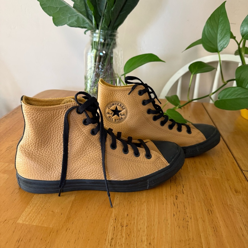 Converse Chuck Taylor All Star Lined Leather High 'Wheat' 172014C - 10